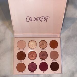 ColourPop Eyeshadow Palette — Pink, Brown, Gold Mix